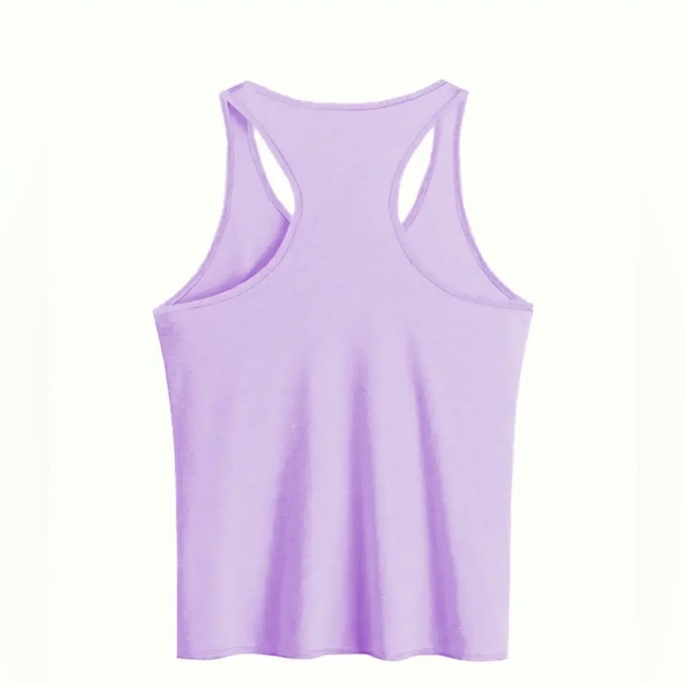 Purple Rhinestone Lip Tank Top - Picture 2 of 5